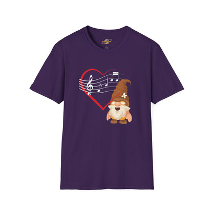 Heart of Music Gnome Unisex T-Shirt: Melodies & Magic