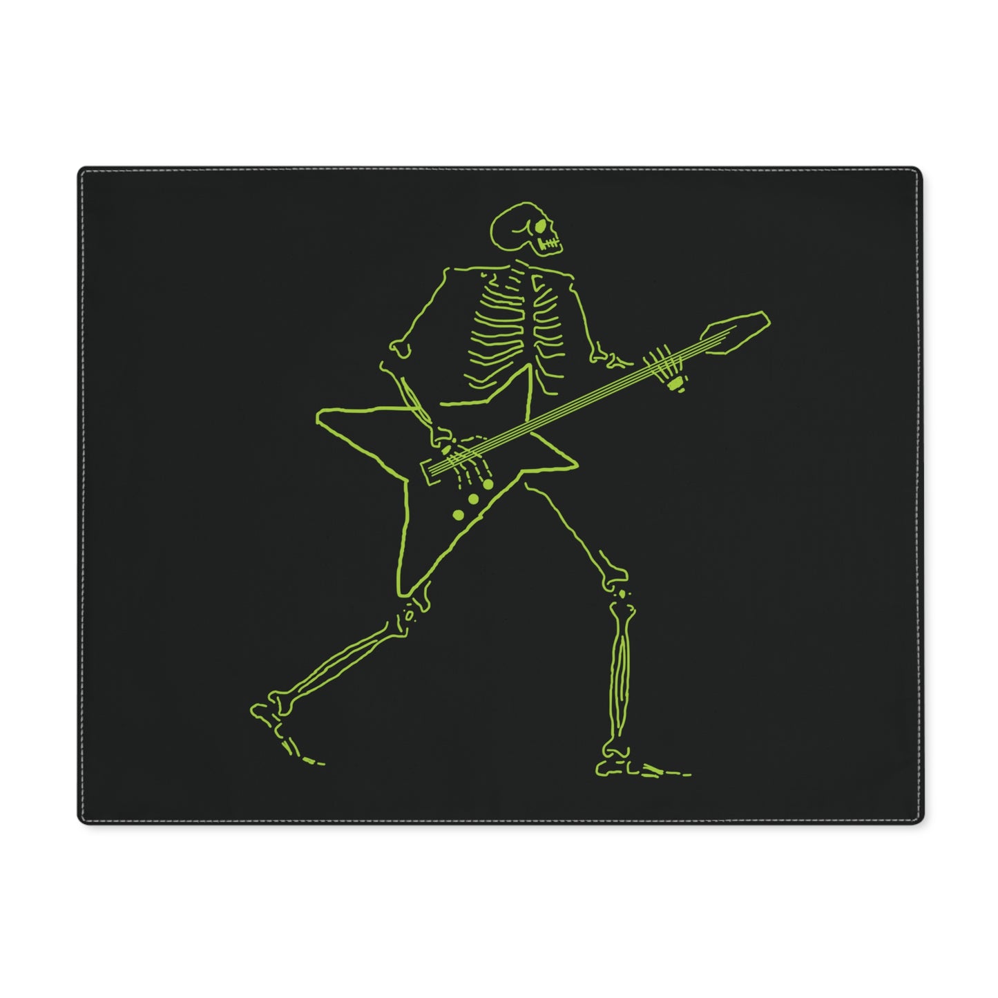 Lightning Shredder Fluo Skeleton Guitarist Placemat