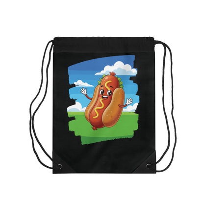 The Mustard Maestro – Classic Hotdog Drawstring Bag