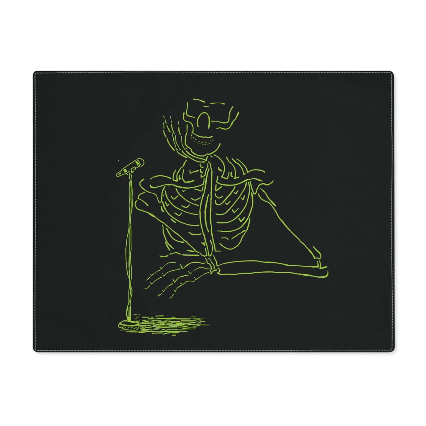 The Afterlife Interview Fluo Skeleton Placemat