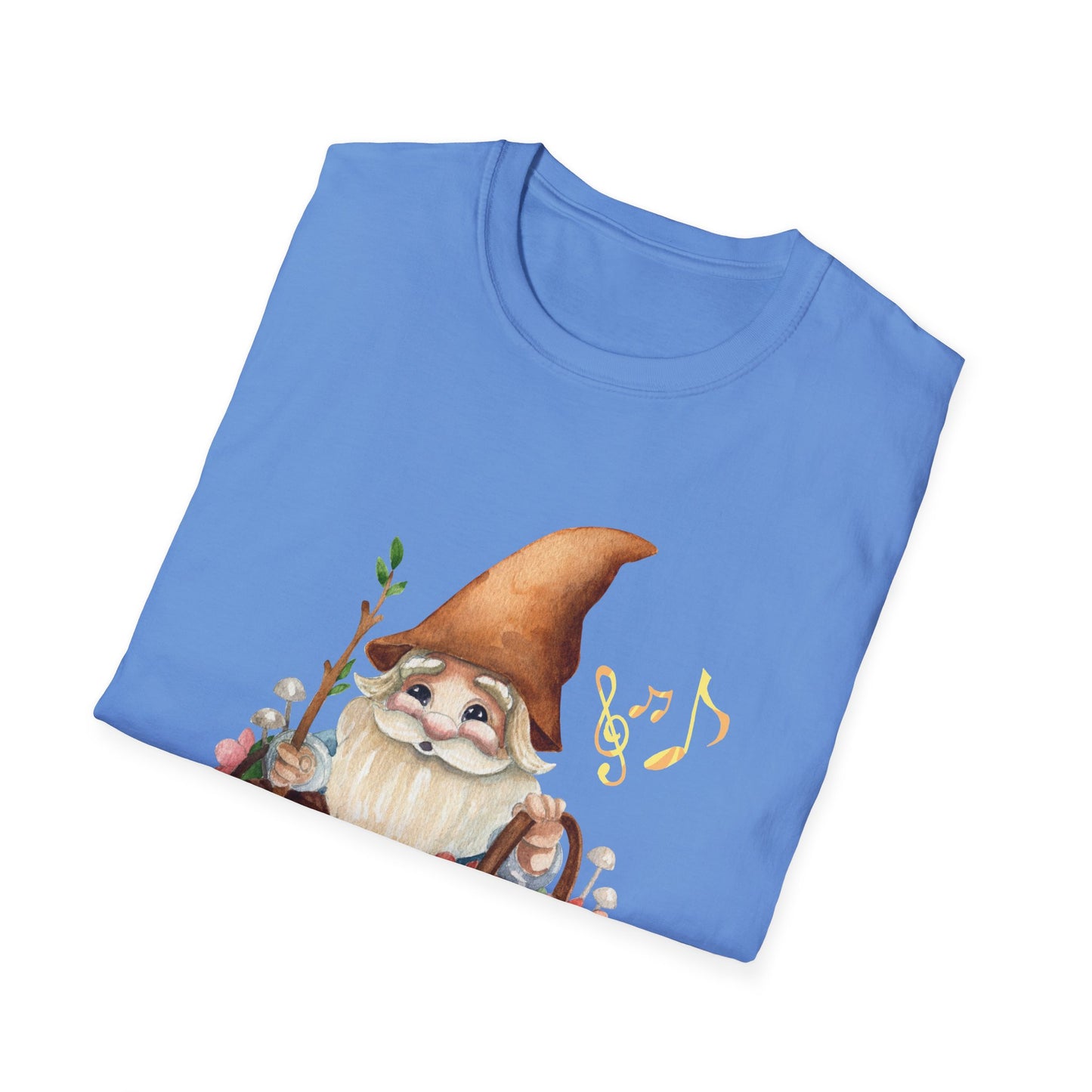 Singing Forest Gnome T-Shirt | Nature Lover's Delight | Soft and Comfy