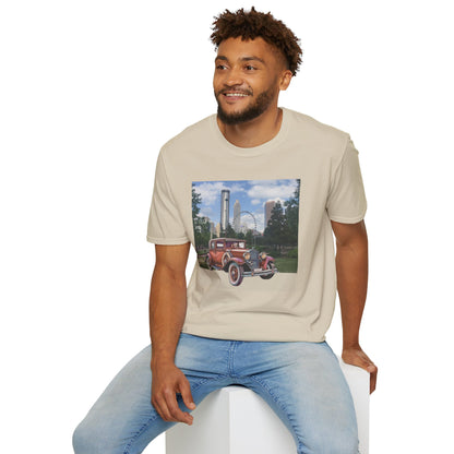 Iconic Ford T Vintage Car Unisex T-shirt Sand