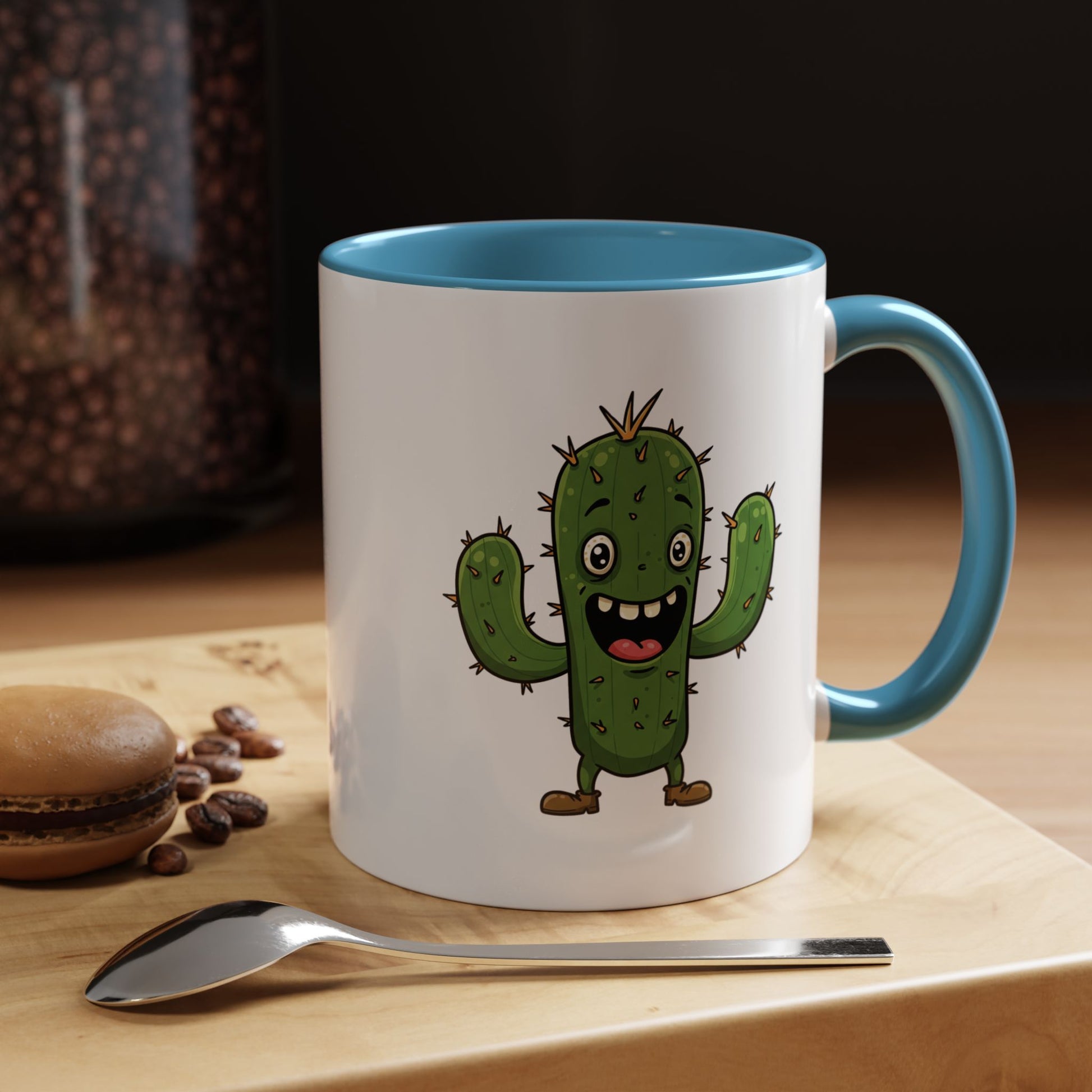 Cactus Mania Joyful Cactus Mug - Happy Ceramic Coffee Cup for Plant Lovers