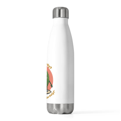 "Meloncholy? More like a Melon-holy!" Funny Watermelon Stainless Steel Bottle