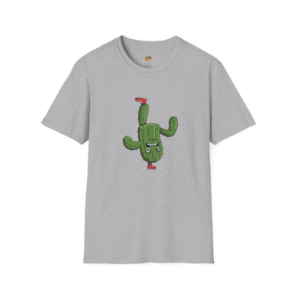 Upside-Down Cactus T-Shirt: Fun & Quirky Organic Cotton Tee | Cactus Mania Collection