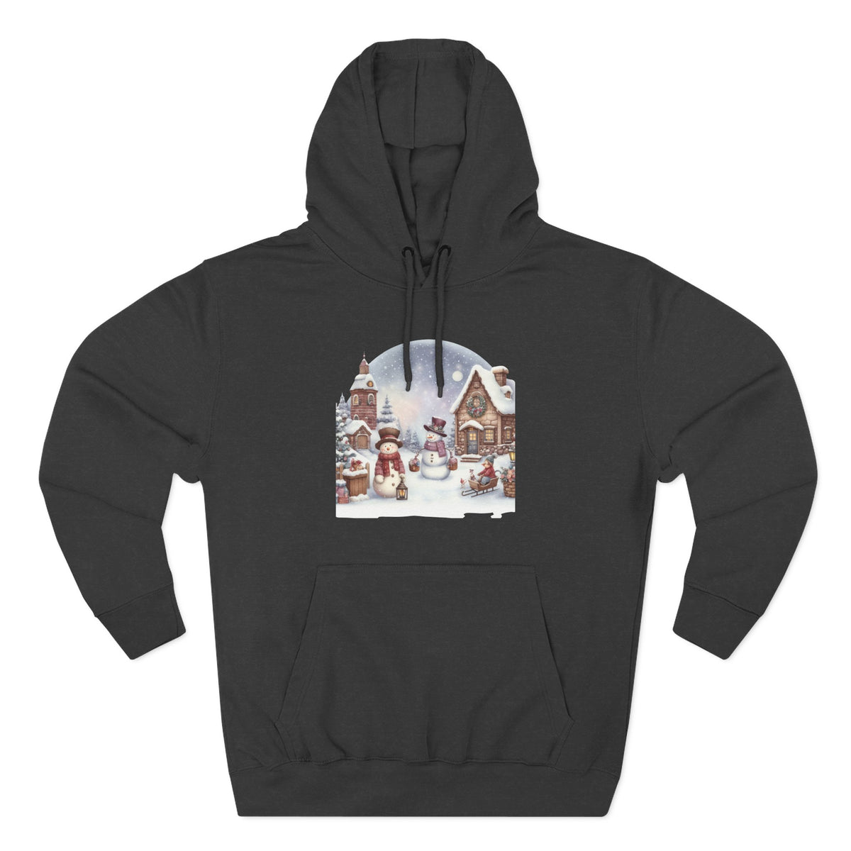 Copy of Copy of Copy of Three-Panel Fleece Hoodie - happy holiday gorilla