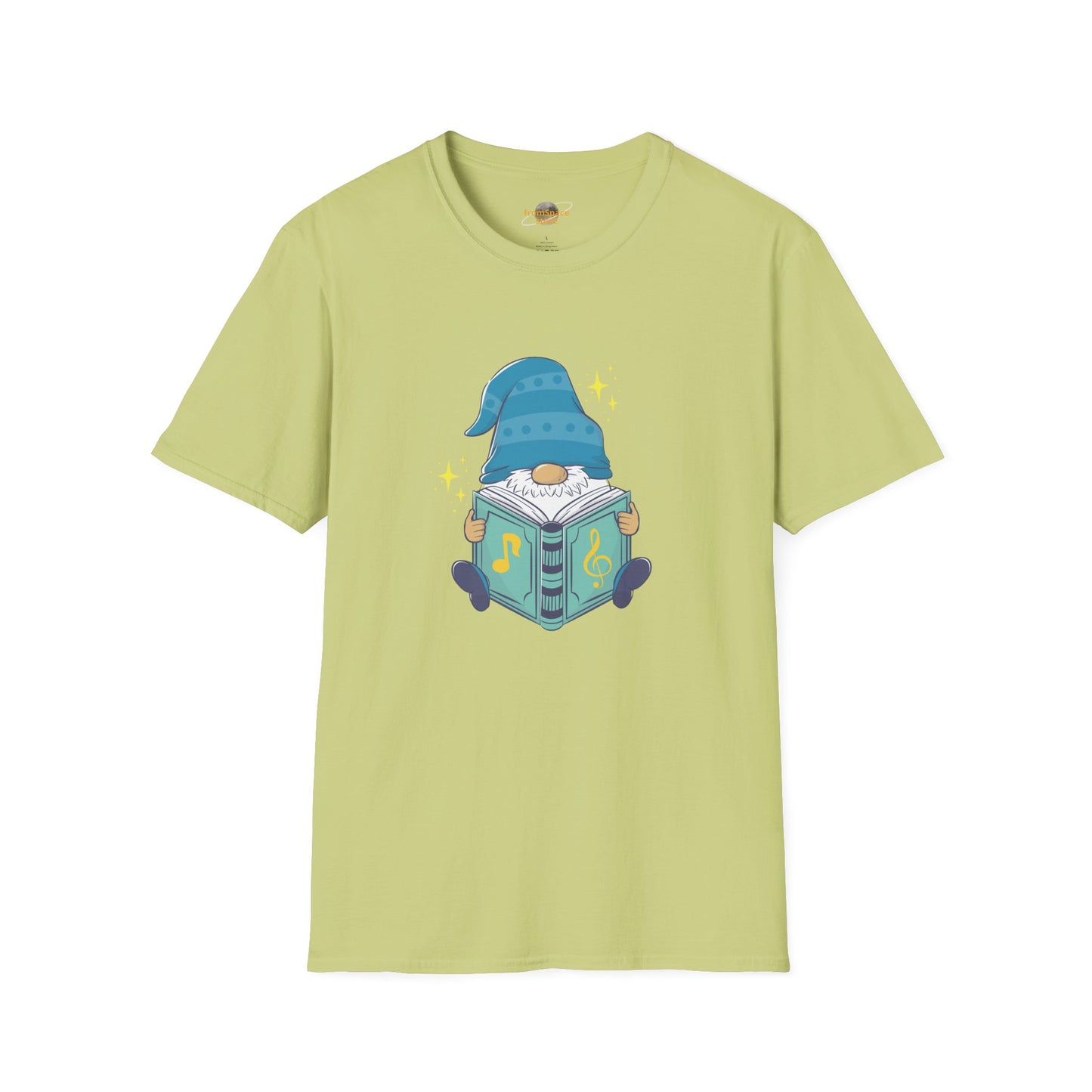 Mystical Book-Reading Gnome Unisex T-Shirt: Stories & Sparkle