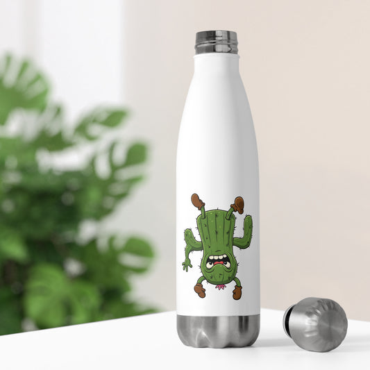 Shocked Cactus Mania Water Bottle - Fun & Eco-Friendly Stainless Steel 20oz 20oz