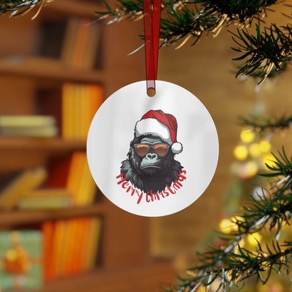 Enchanted Winter Village Christmas Ornament - Durable Double-Sided Aluminum