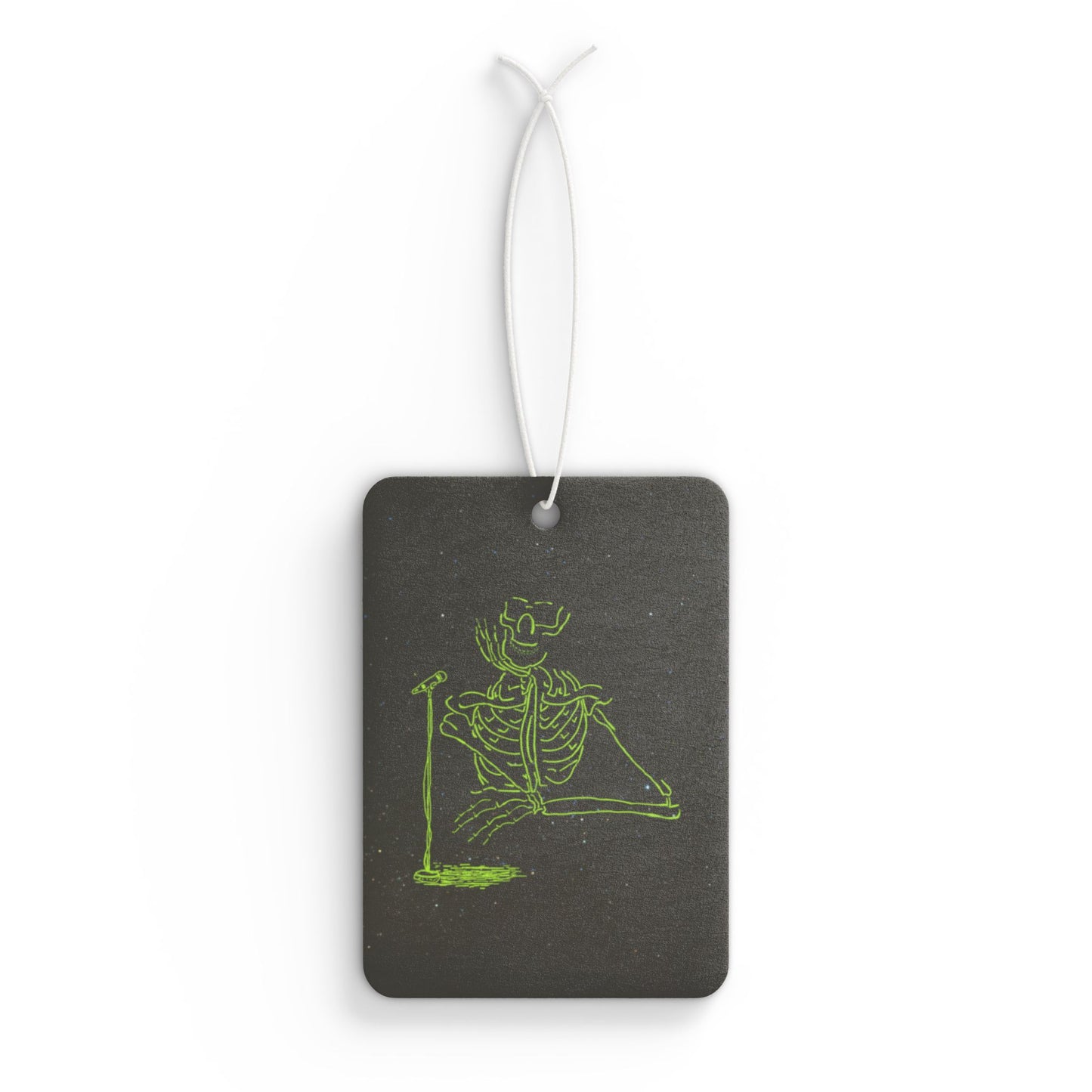 Metal Skeleton Fluo Singer Interview Car Air Freshener -  Power Car Freshener: Fresh Scent, Long-Lasting Fragrance, Funny Design