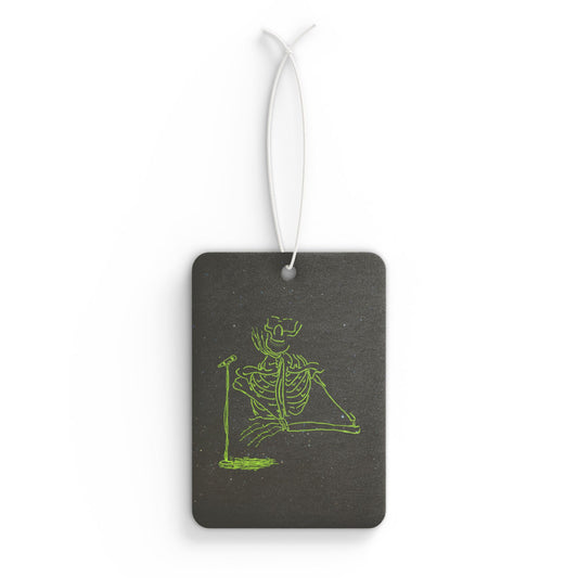 Metal Skeleton Fluo Singer Interview Car Air Freshener -  Power Car Freshener: Fresh Scent, Long-Lasting Fragrance, Funny Design