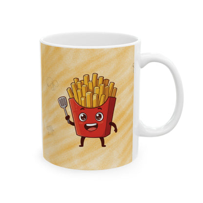 The Crispy Commander | Street Foods Fries Ceramic Mug