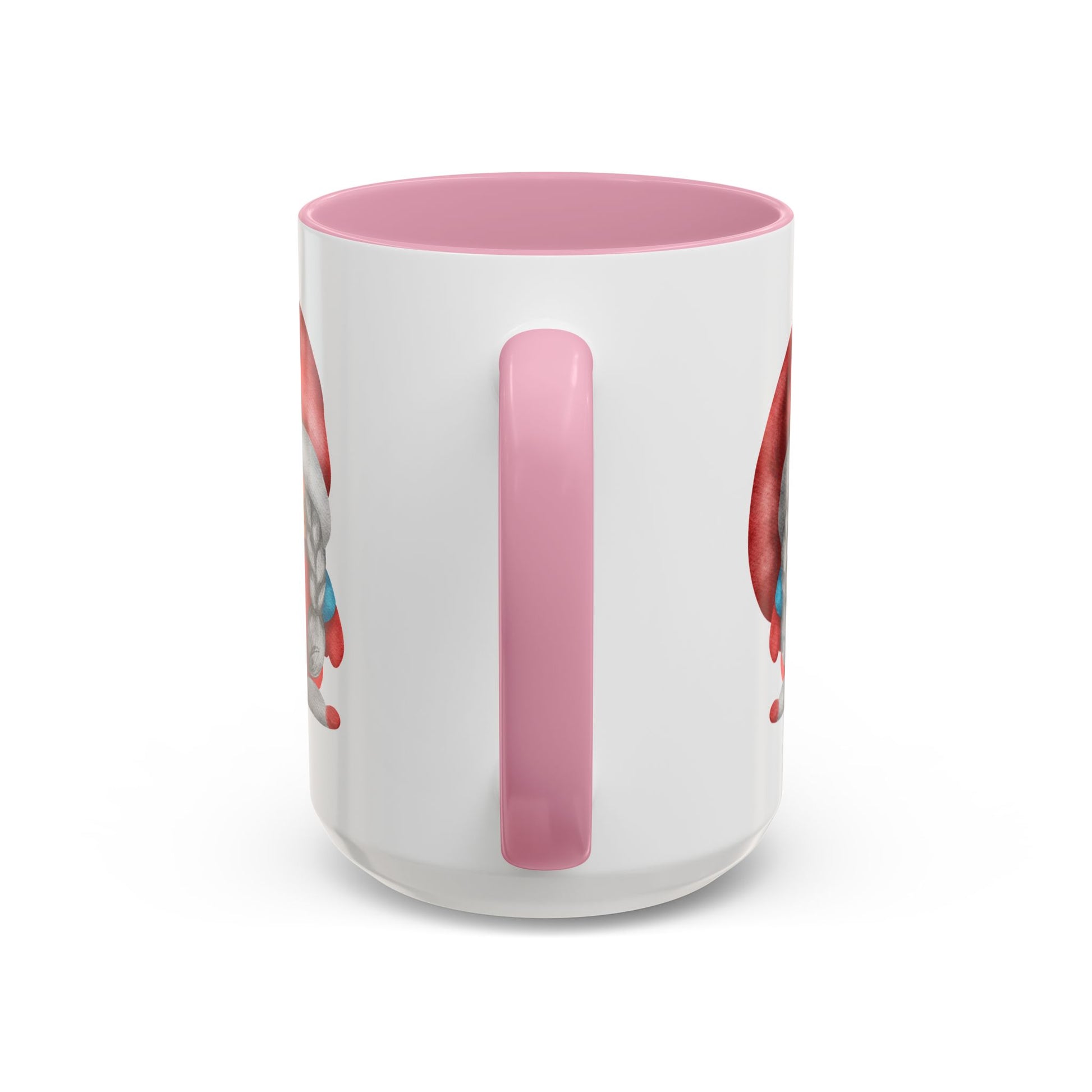 Cheerful Red Gnome with Braids Mug - Sip Your Sweet Melody | Ceramic Coffee & Tea Cup (11oz/15oz)