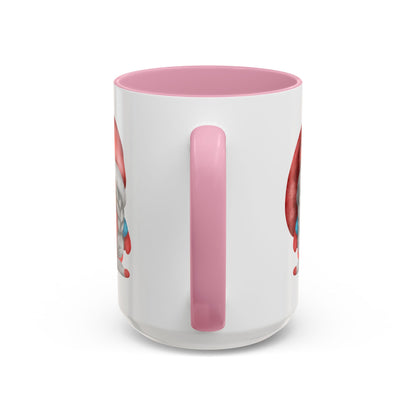 Cheerful Red Gnome with Braids Mug - Sip Your Sweet Melody | Ceramic Coffee & Tea Cup (11oz/15oz)