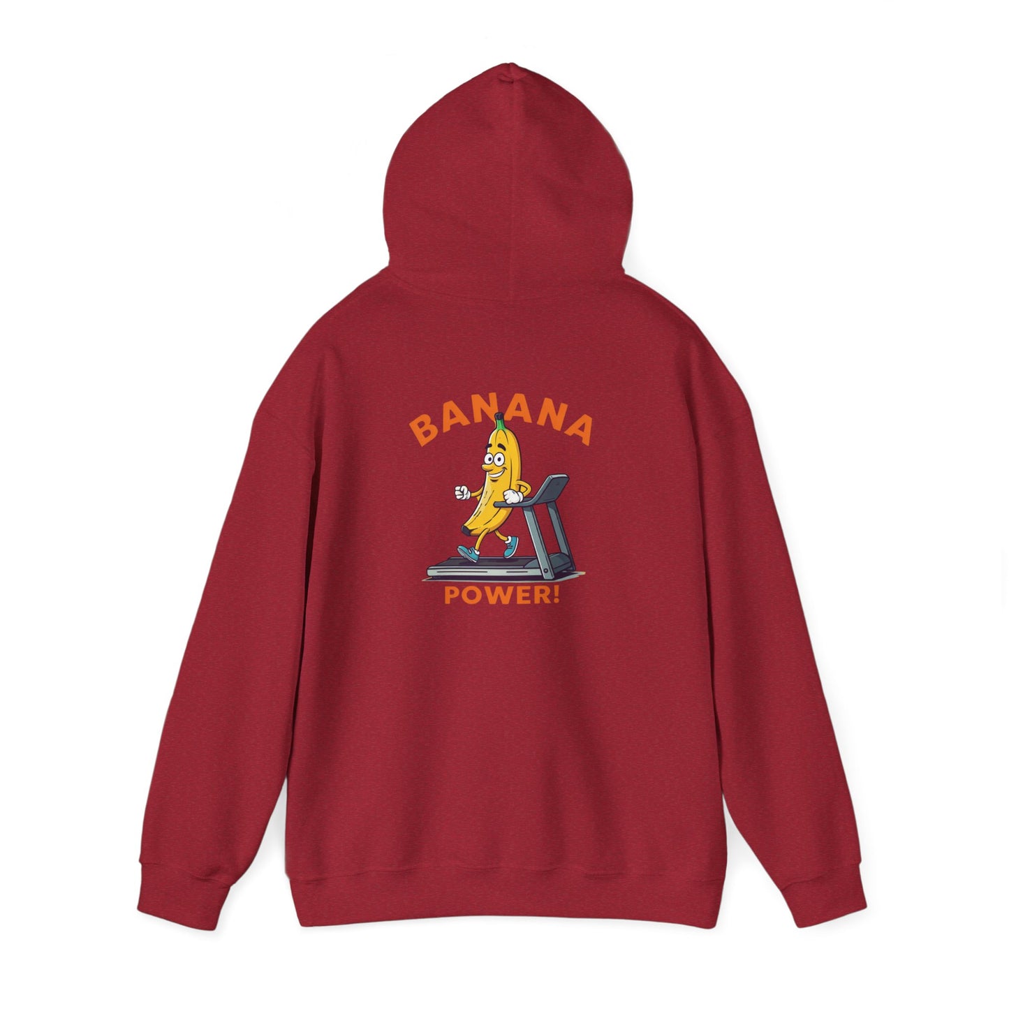 Banana Power! Hoodie - Stay Fit and Stylish with Our Funny Banana Workout Design. Perfect for Gym Rats and Fruit Lovers!