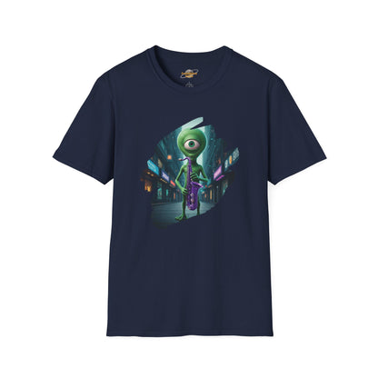Alien Punk Sci-Fi Streetwear Tee - Cyberpunk Graphic Shirt