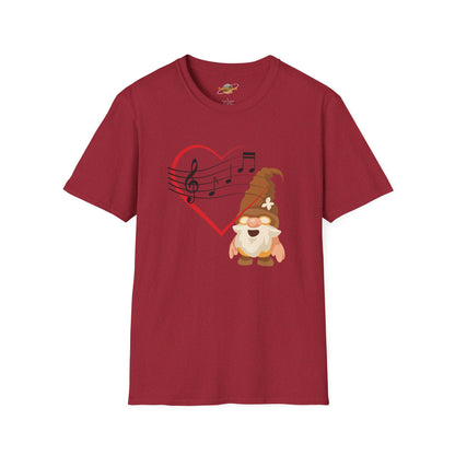 Heart of Music Gnome Unisex T-Shirt: Melodies & Magic