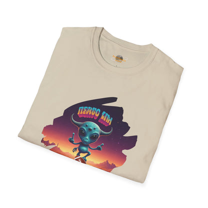 Headline: Get the "Alien Football Player" Unisex T-Shirt: The Ultimate UFO Vibes Tee