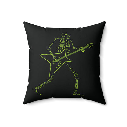 Electric Afterlife: Star-Guitar Skeleton Fluo Pillow