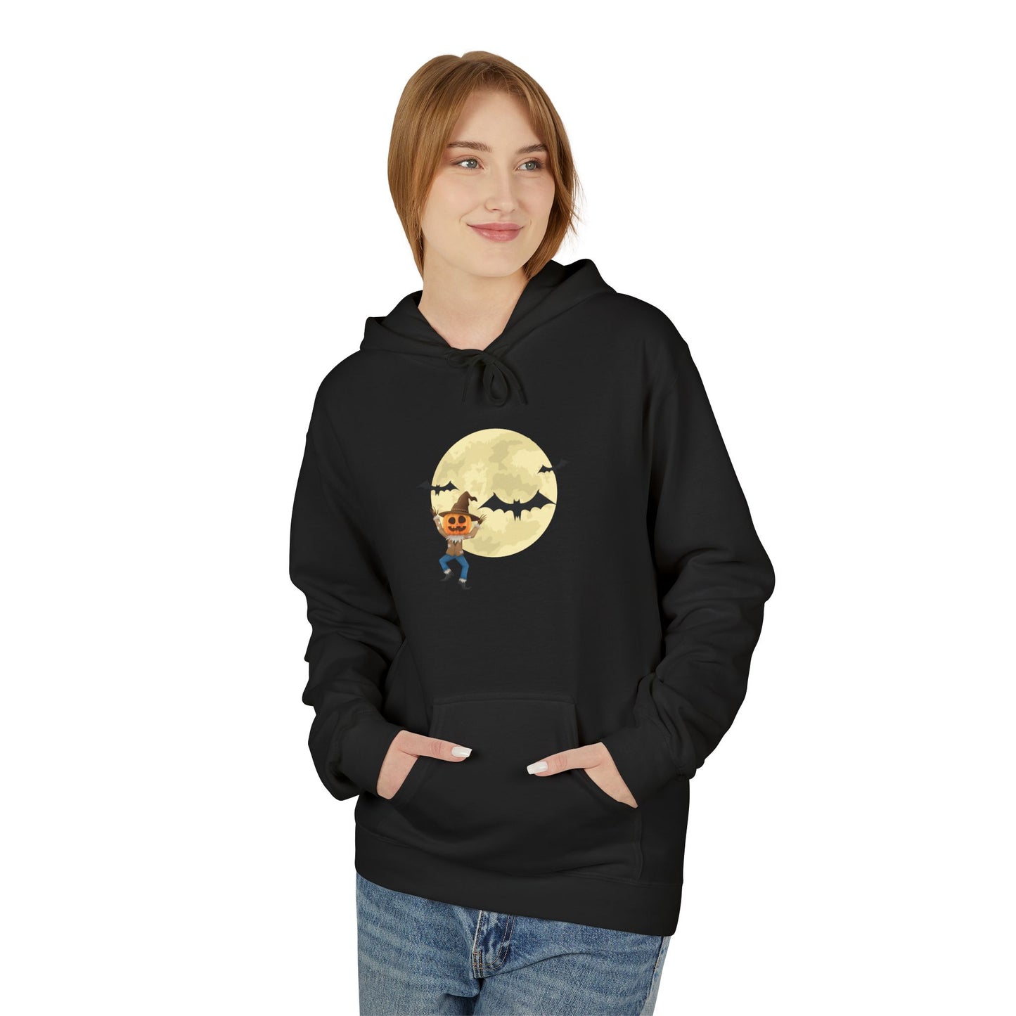 Unisex Midweight Softstyle Fleece Hoodie - Halloween bats