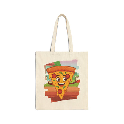 The Cheesy Charmer – Happy Pizza Slice Street Tote