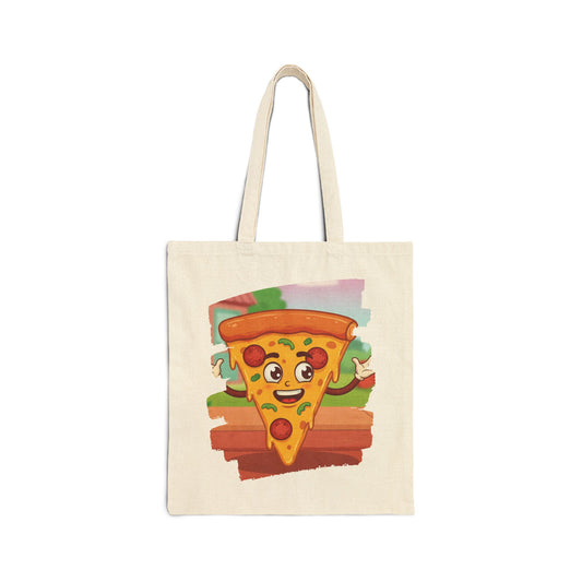 The Cheesy Charmer – Happy Pizza Slice Street Tote