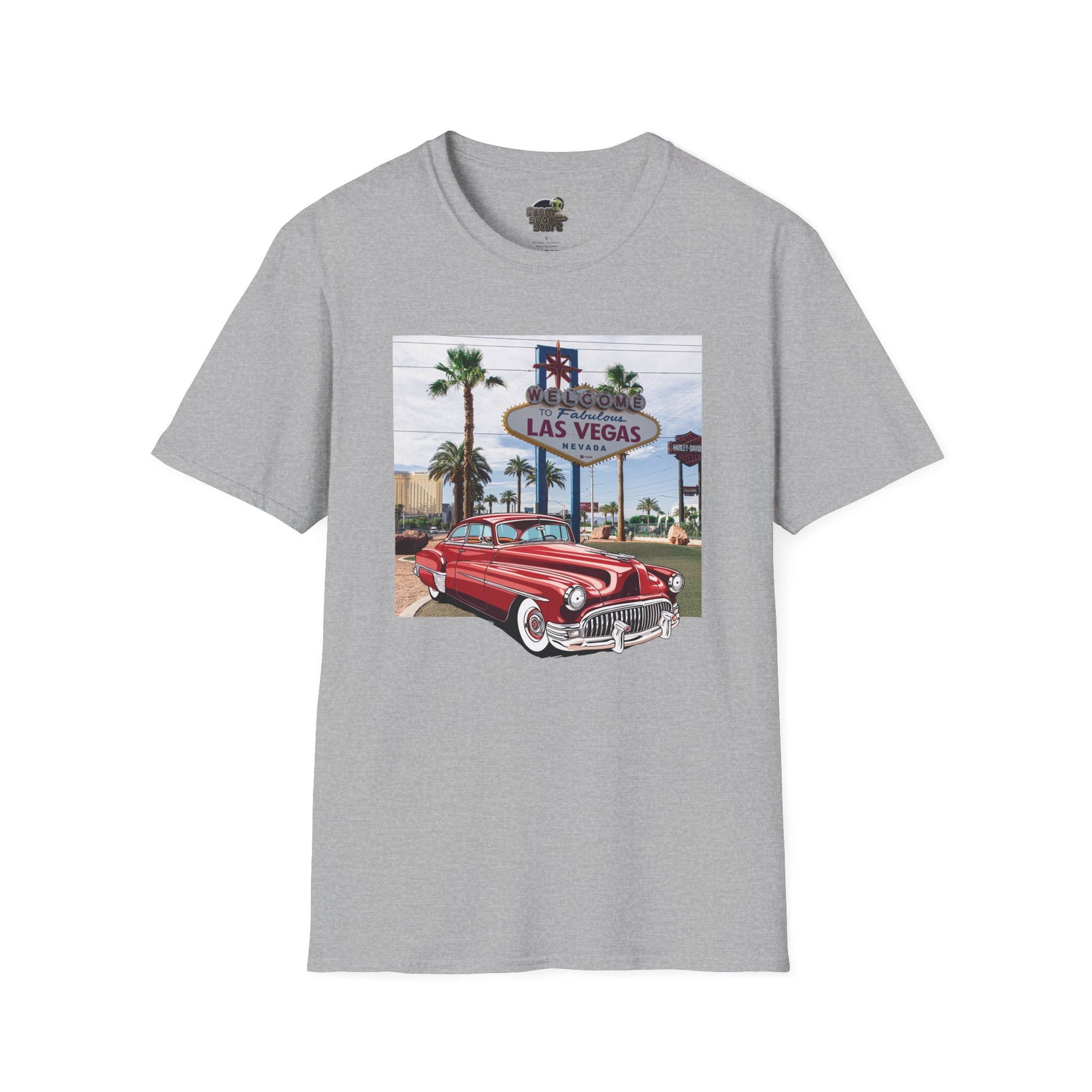 Buick 1950s Unisex T-Shirt - Vintage American Car Tee Sport Grey