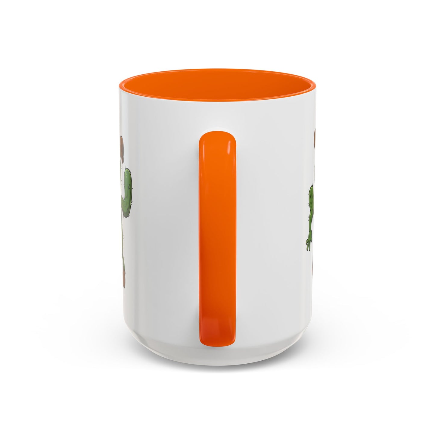 Cactus Mania Shocked Cactus Mug - Upside Down Fun Ceramic Cup