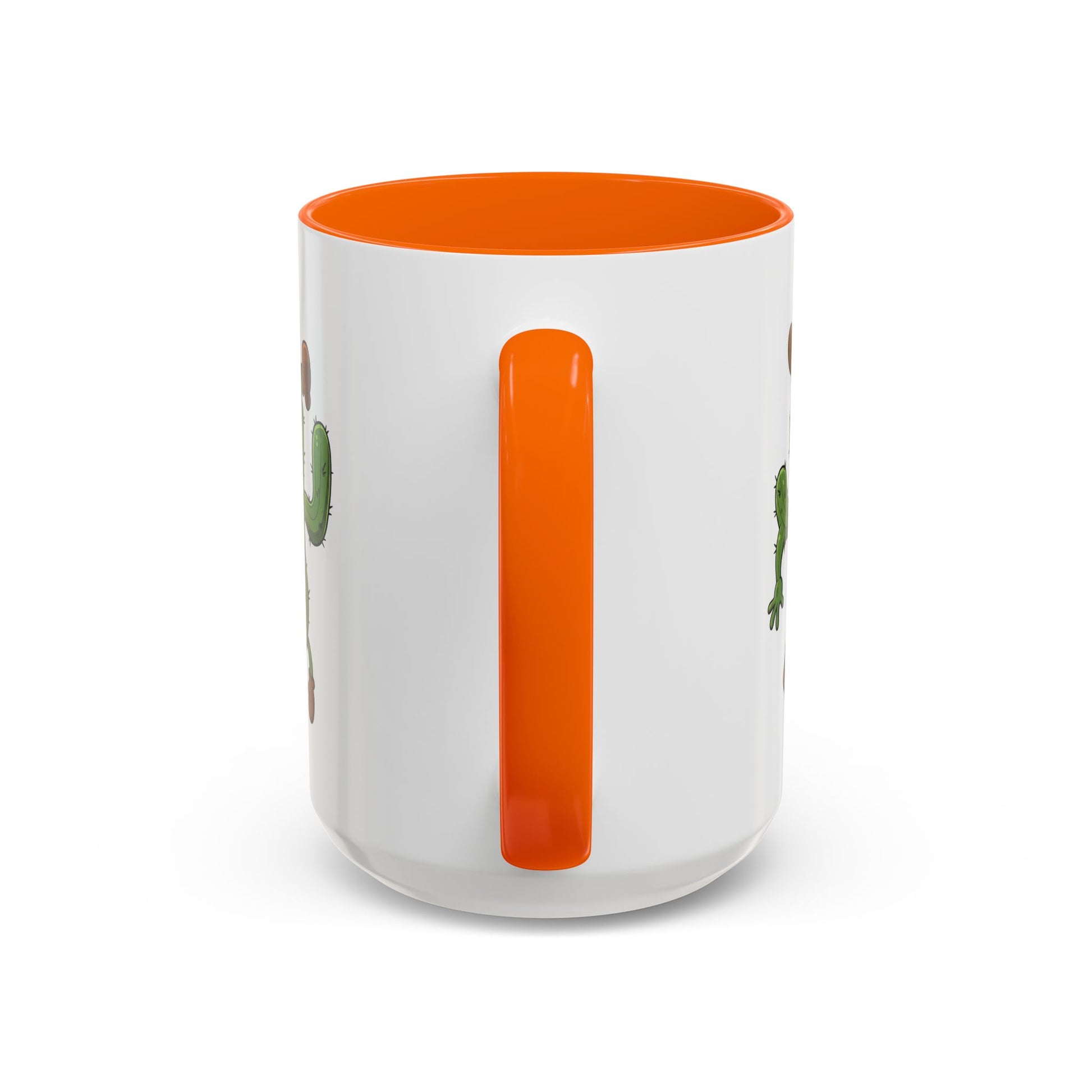 Cactus Mania Shocked Cactus Mug - Upside Down Fun Ceramic Cup