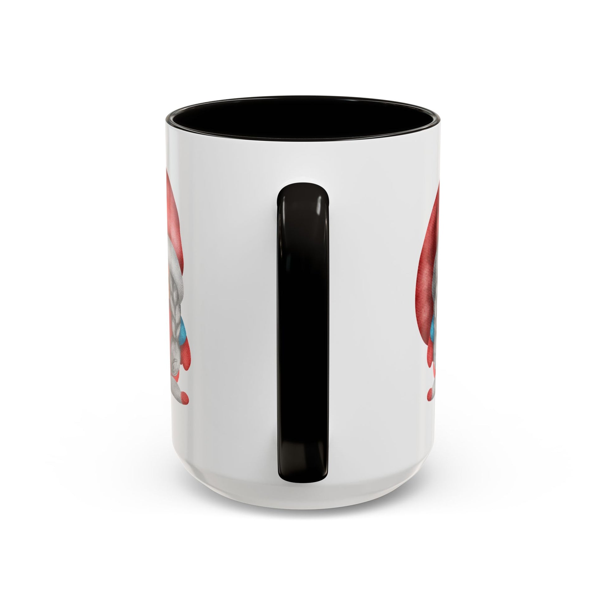Cheerful Red Gnome with Braids Mug - Sip Your Sweet Melody | Ceramic Coffee & Tea Cup (11oz/15oz)