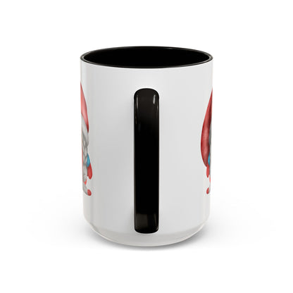 Cheerful Red Gnome with Braids Mug - Sip Your Sweet Melody | Ceramic Coffee & Tea Cup (11oz/15oz)