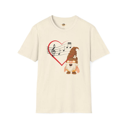 Heart of Music Gnome Unisex T-Shirt: Melodies & Magic