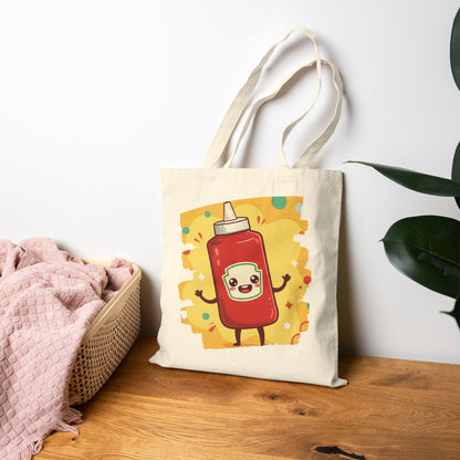 The Crimson Splash – Happy Ketchup Confetti Tote
