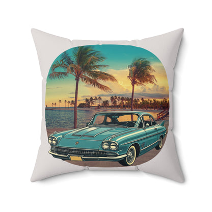 Midnight in Havana – Cadillac Eldorado Brougham Vintage Throw Pillow