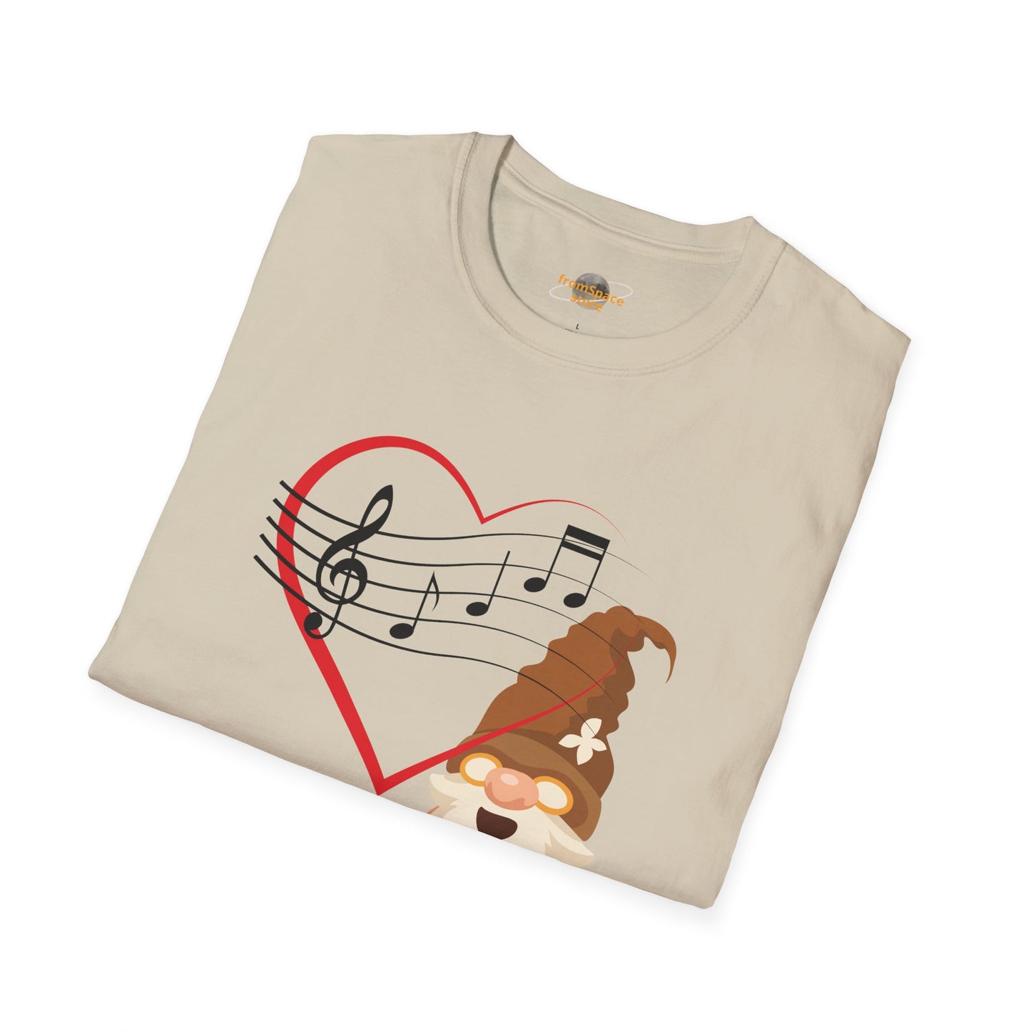 Heart of Music Gnome Unisex T-Shirt: Melodies & Magic