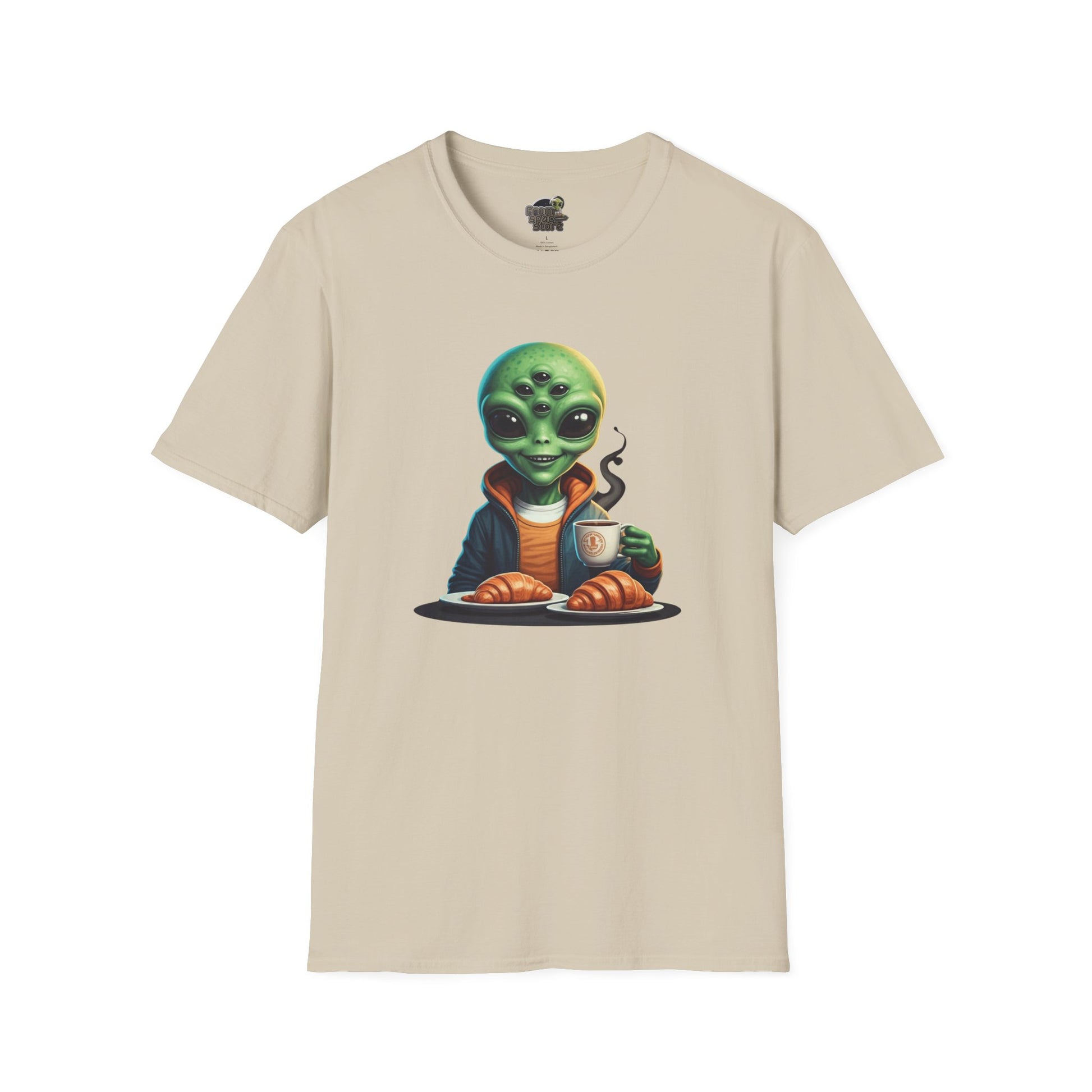 natural alien making breakfast unisex t-shirt