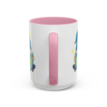 Whimsical Gnome & Music Book Mug - Brew Your Story | Ceramic Coffee & Tea Cup (11oz/15oz)