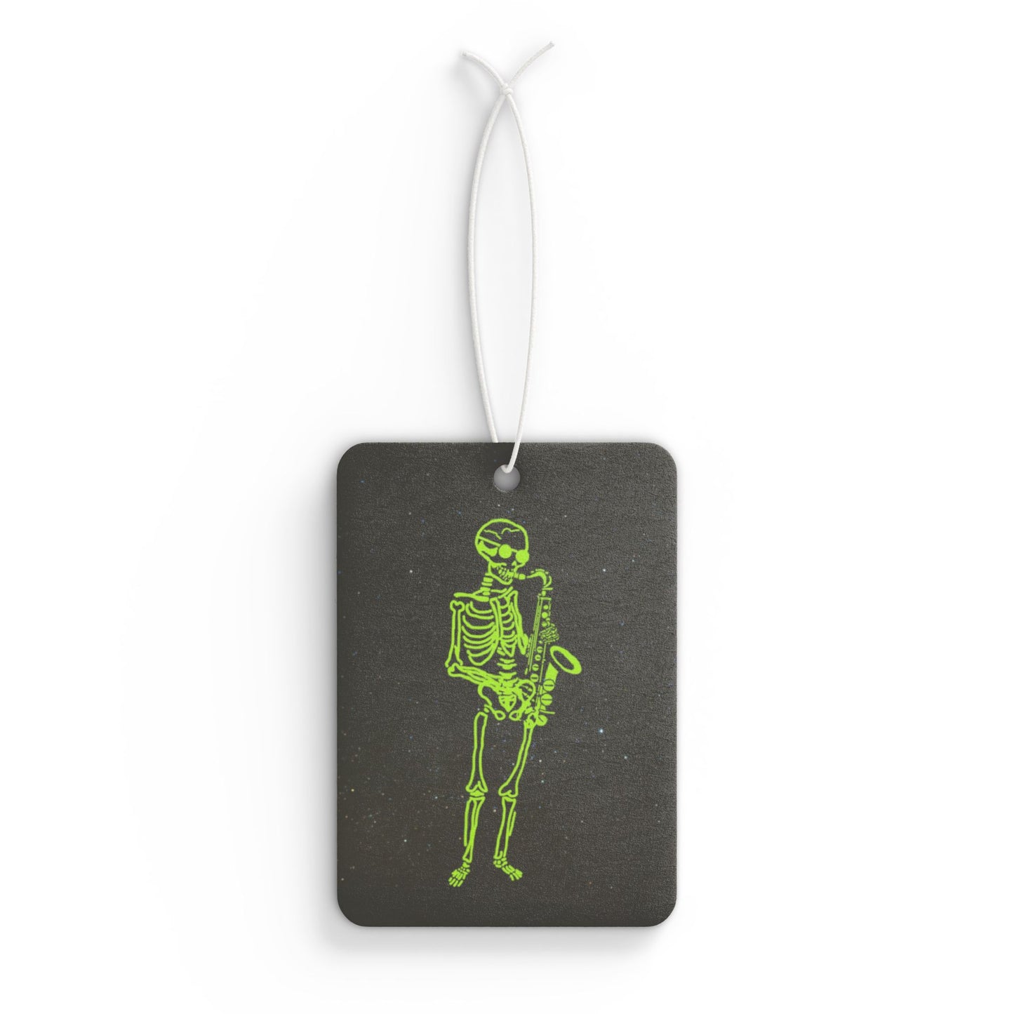 Metal Skeleton Fluo Sax Pllayer Car Air Freshener -  Power Car Freshener: Fresh Scent, Long-Lasting Fragrance, Funny Design