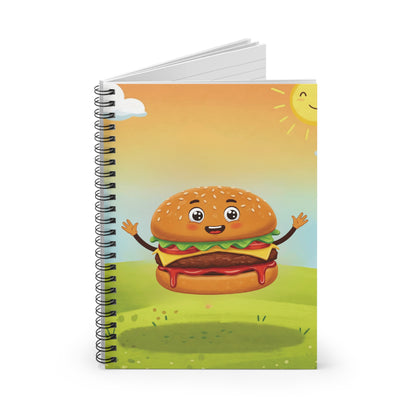 Hamburger Spiral Notebook | Fun Fast Food Stationery
