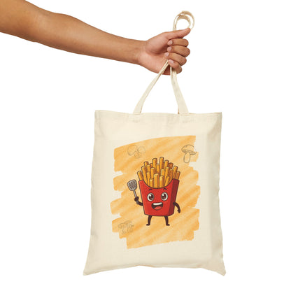The Boardwalk Hustle – Golden French Fries Canvas Tote