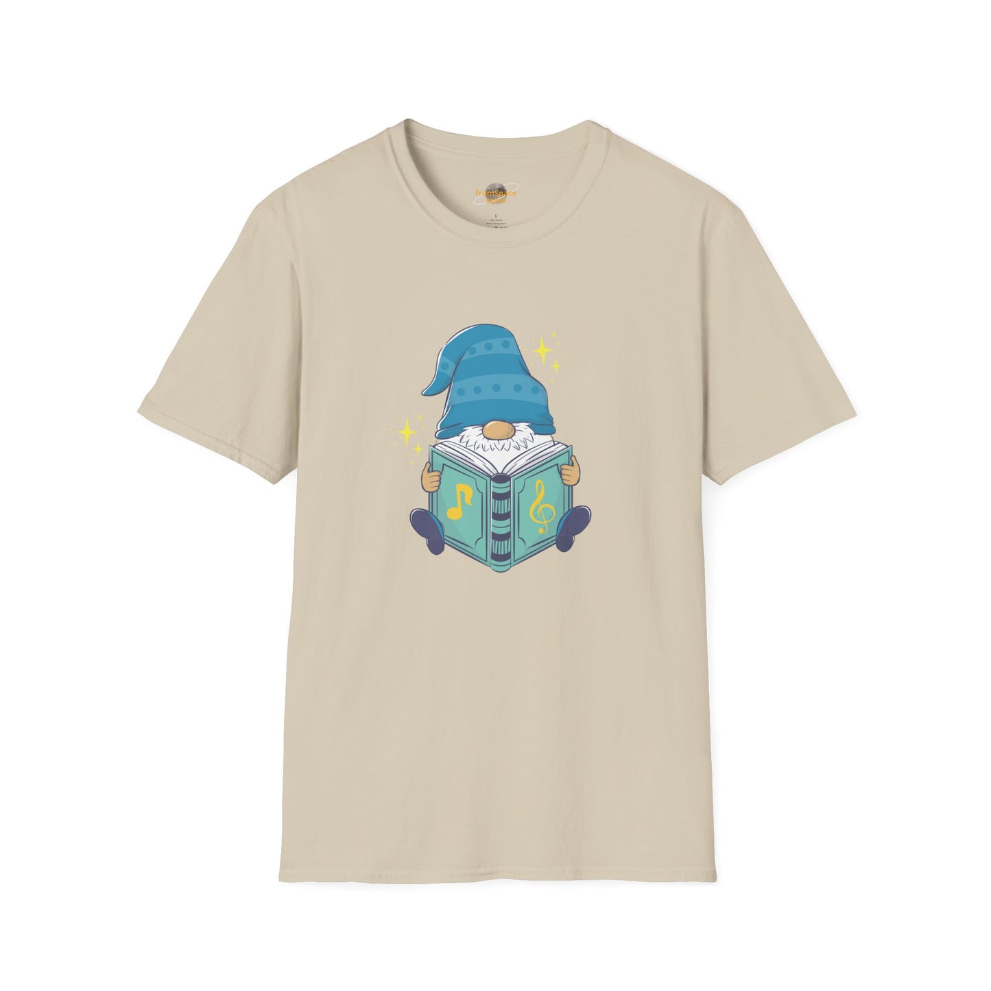 Mystical Book-Reading Gnome Unisex T-Shirt: Stories & Sparkle