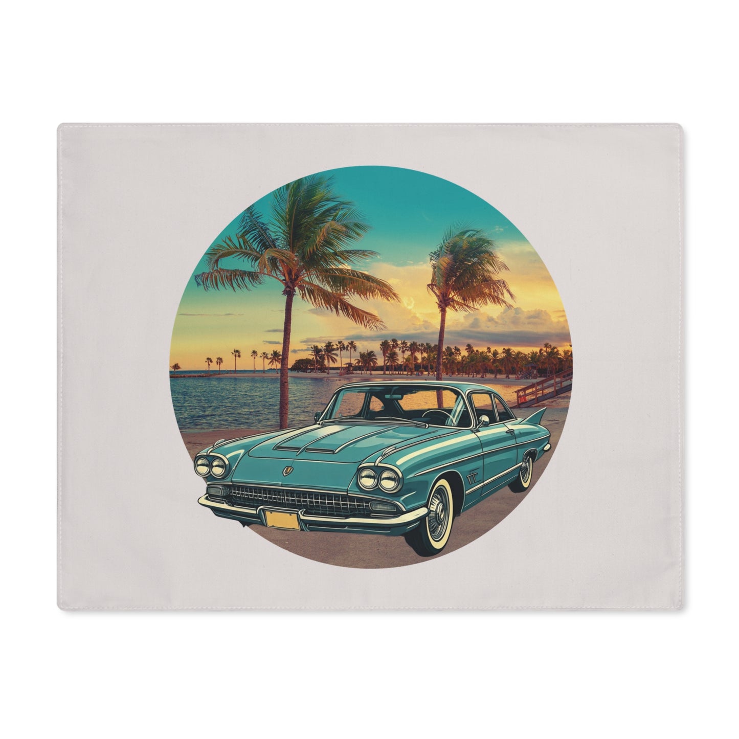 The Galactic Cruise: 1950s Eldorado Premium Cotton Placemat