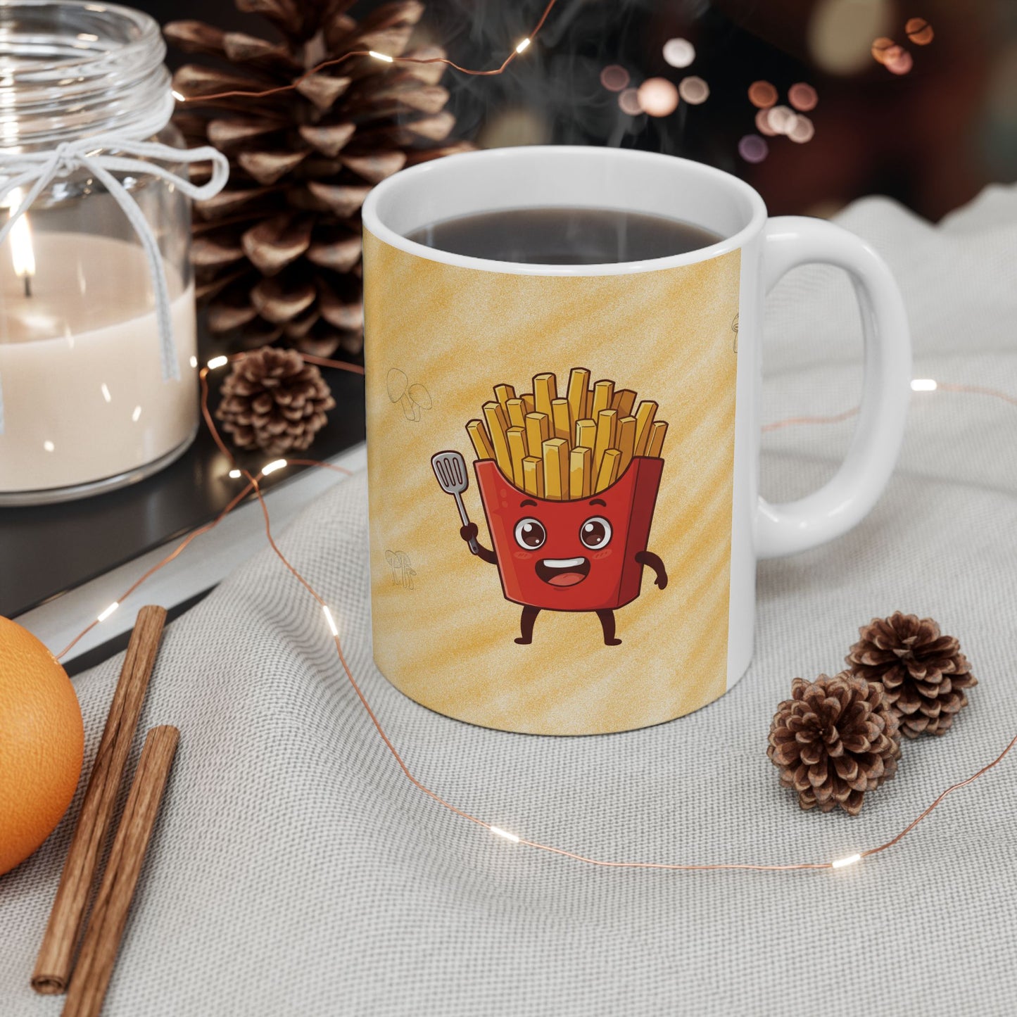 The Crispy Commander | Street Foods Fries Ceramic Mug