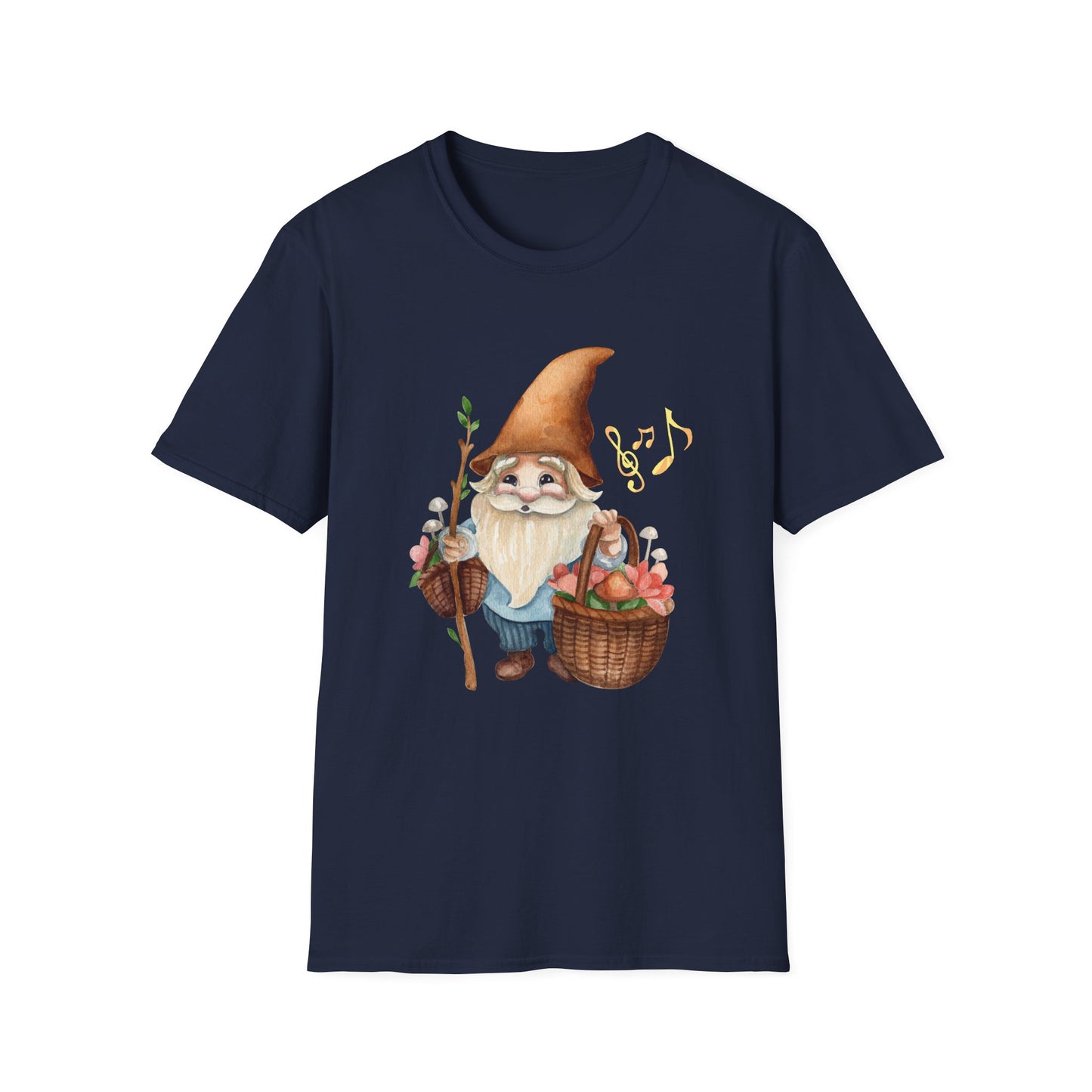 Singing Forest Gnome T-Shirt | Nature Lover's Delight | Soft and Comfy