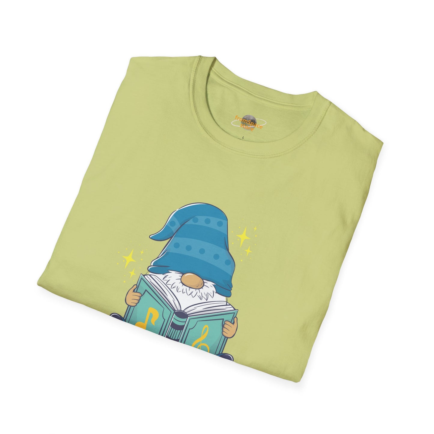 Mystical Book-Reading Gnome Unisex T-Shirt: Stories & Sparkle