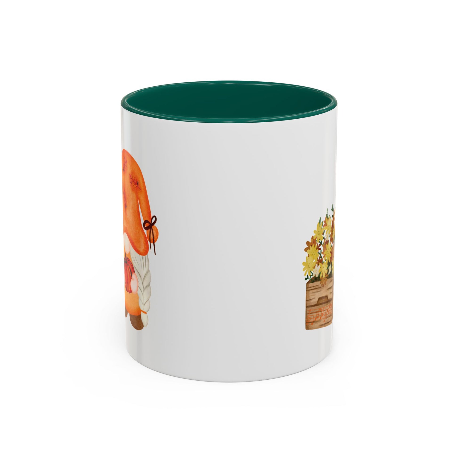 Cute Autumn Gnome Mug - Perfect Fall Gift 11oz Green