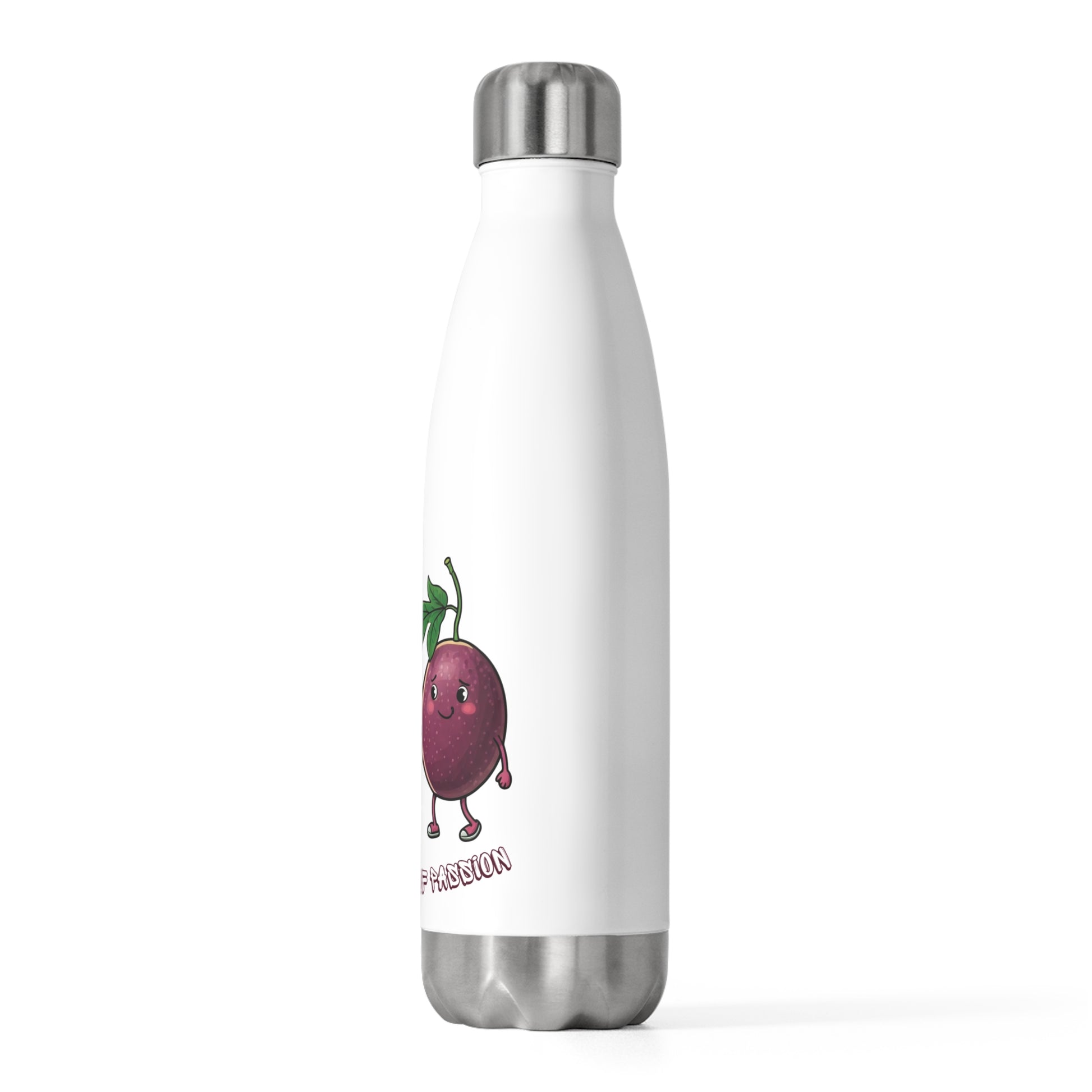 Funny Passion Fruit Tumbler: Reusable Stainless Steel Water Bottle, Keeps Drinks Cold for Hours, Perfect Gift for Fruit Lovers!