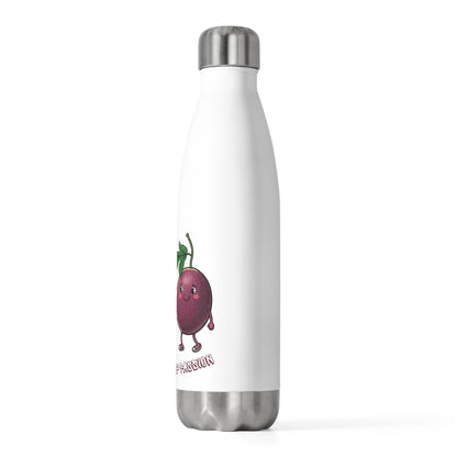 Funny Passion Fruit Tumbler: Reusable Stainless Steel Water Bottle, Keeps Drinks Cold for Hours, Perfect Gift for Fruit Lovers!
