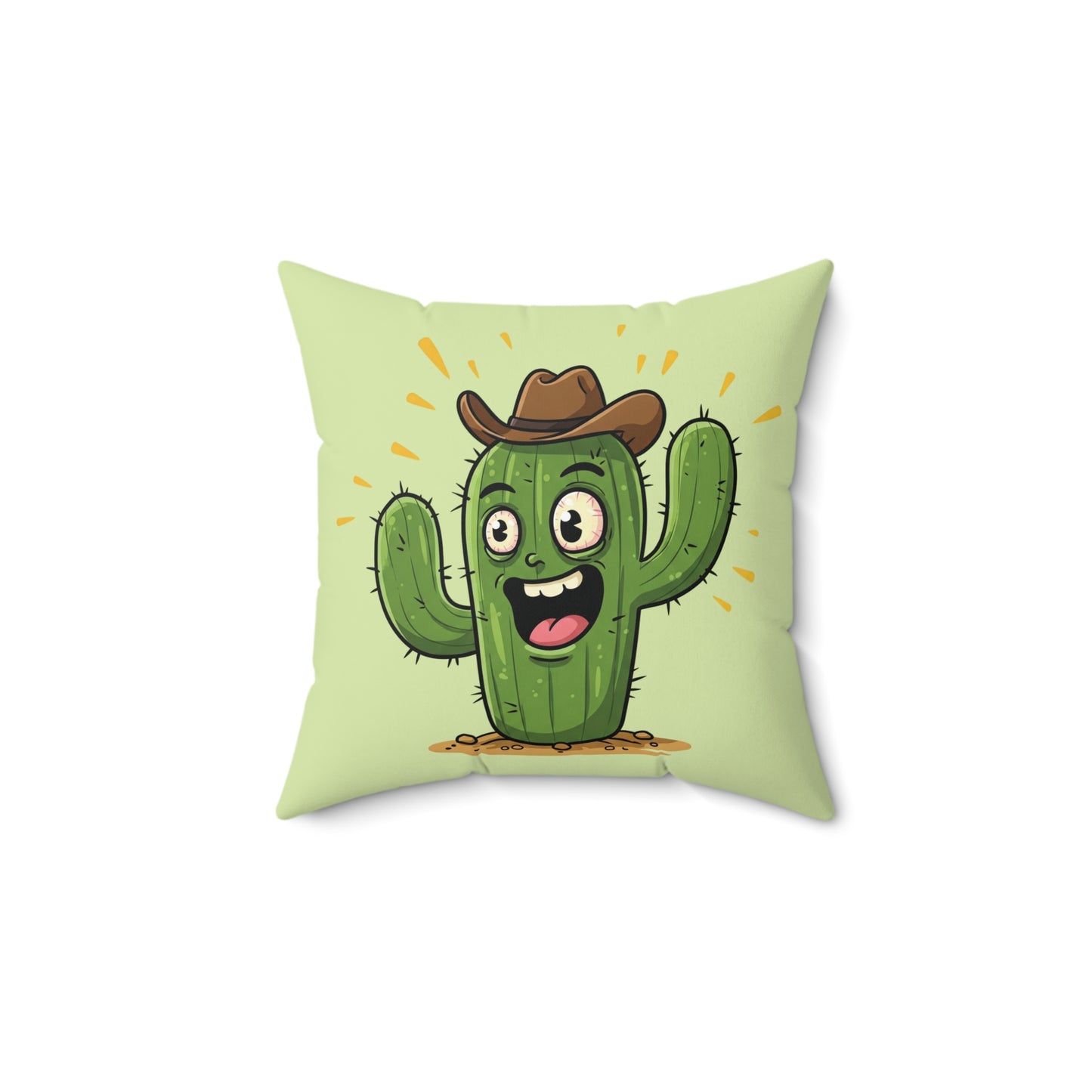 Cowboy Cactus throw pillow