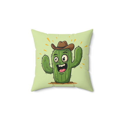Cowboy Cactus throw pillow